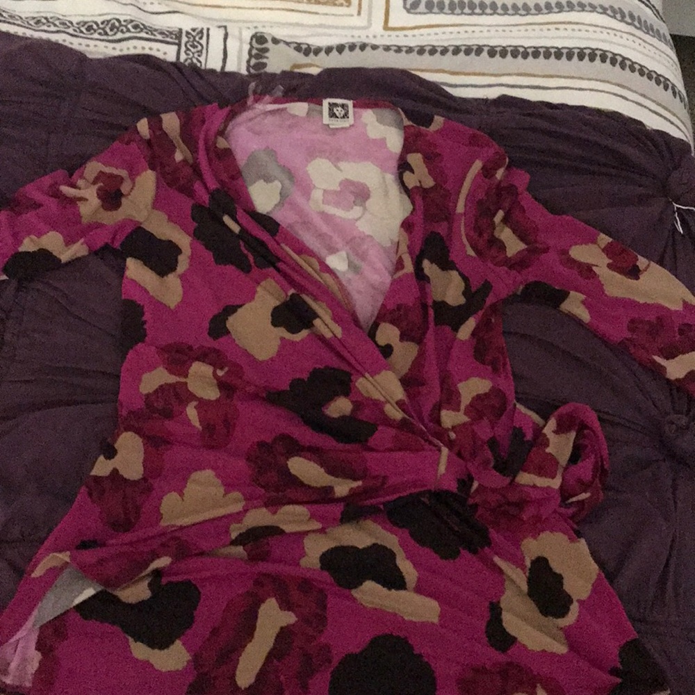 Side tie Anne Klein work shirt